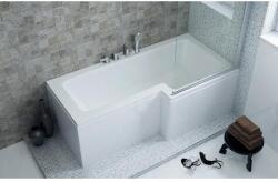 M-Acryl M-Acryl Linea 160x70/85 cm-es aszimmetrikus kád kádlábbal, jobbos 12143 (12143)