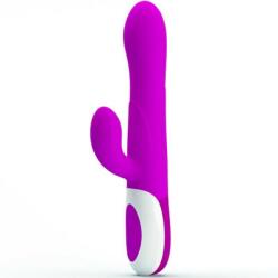 Pretty Love Vibrator Iepuras Dempsey Inflatable 7 Moduri Vibratii Silicon Roz Vibrator