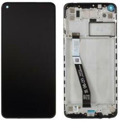 NBA001LCD097140 Xiaomi Redmi 10X / Note 9 fekete OEM LCD kijelző érintővel kerettel, előlap (NBA001LCD097140)