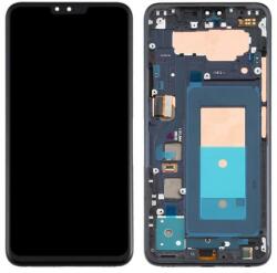 NBA001LCD097072 LG V40 ThinQ fekete OEM LCD kijelző érintővel kerettel, előlap (NBA001LCD097072)