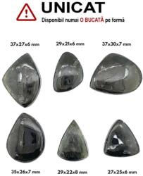  Cabochon Turmalina Verde de Forma Neregulata - Triunghi - 27-37 x 21-30 x 6-8 mm