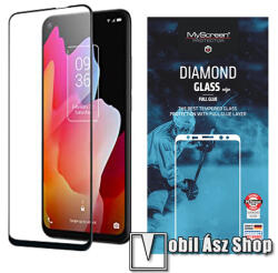 MyScreen TCL 10L, TCL Plex, TCL 10 5G, MYSCREEN üvegfólia, Full cover, 0, 33mm, 9H, Full glue, Fekete