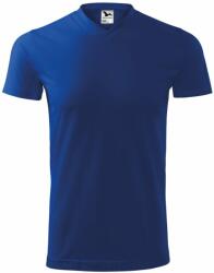 MALFINI Póló Heavy V-neck - Királykék | S (1110513)