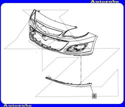 OPEL ASTRA J 2012.09-től /P10/ Első lökhárító alatti spoiler bal "4/5 ajtós/Kombi" (koptató) 101.38. 5300