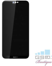 Huawei Display cu touchscreen Huawei P20 Lite 2019, complet, cu rama, Negru