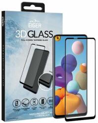 Eiger Folie Protectie Sticla Temperata Eiger 3D Edge to Edge EGSP00618 pentru Samsung Galaxy A21s (Transparent/Negru) (EGSP00618)