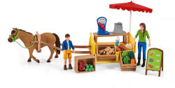Schleich Set Schleich 42528, Stand mobil pentru vanzarea produselor (42528S) Figurina