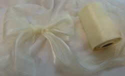 szatén organza krém ( 12 cm*50 m )