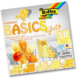 Folia Origami FOLIA BASICS 20X20 SÁRGA (F461-2020)