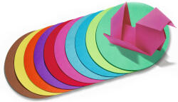 Folia origami papír kör 10cm 70gr 100 ív különféle (F8910-0)