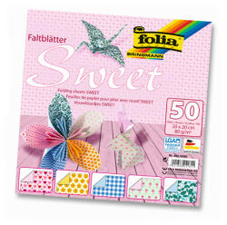 Folia origami papír"sweet"20x20cm vegyes 50ív (F491-2020)
