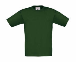 B&C Collection Csomag akciós póló (minimum 3 db) Gyerek rövid ujjú póló B and C Exact 150/kids T-Shirt 7/8 (122/128), Sötétzöld