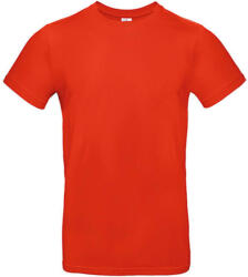 B and C Csomag akciós póló (minimum 3 db) Férfi rövid ujjú póló B&C #E190 T-Shirt -2XL, Tűzpiros