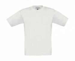 B&C Collection Csomag akciós póló (minimum 3 db) Gyerek rövid ujjú póló B and C Exact 190/kids T-Shirt 5/6 (110/116), Fehér