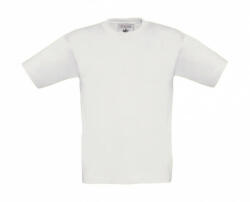 B&C Collection Csomag akciós póló (minimum 3 db) Gyerek rövid ujjú póló B and C Exact 190/kids T-Shirt 12/14 (152/164), Fehér