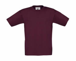 B&C Collection Csomag akciós póló (minimum 3 db) Gyerek rövid ujjú póló B and C Exact 150/kids T-Shirt 5/6 (110/116), Burgundi vörös