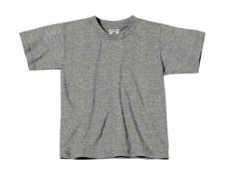B&C Collection Csomag akciós póló (minimum 3 db) Gyerek rövid ujjú póló B and C Exact 150/kids T-Shirt 5/6 (110/116), Sportszürke