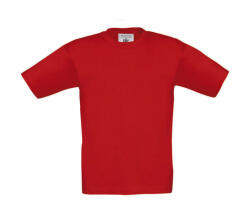B&C Collection Csomag akciós póló (minimum 3 db) Gyerek rövid ujjú póló B and C Exact 150/kids T-Shirt 9/11 (134/146), Piros
