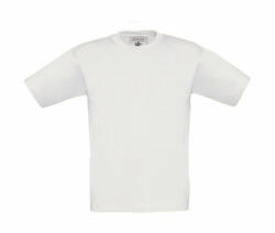 B&C Collection Csomag akciós póló (minimum 3 db) Gyerek rövid ujjú póló B and C Exact 150/kids T-Shirt 5/6 (110/116), Fehér