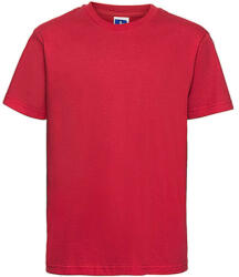 Russell Csomag akciós póló (minimum 3 db) Gyerek rövid ujjú póló Russell Europe Kids' Slim T-Shirt -XS (34), Klasszikus Piros