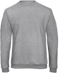 B&C Collection Férfi Felső hosszú ujjú B&C Crewneck Sweatshirt Unisex - WUI23 - XL, Heather szürke