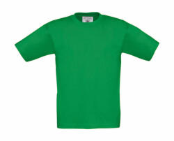 B&C Collection Csomag akciós póló (minimum 3 db) Gyerek rövid ujjú póló B and C Exact 190/kids T-Shirt 3/4 (98/104), Kelly zöld