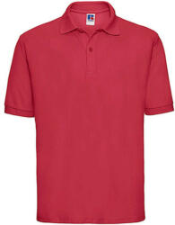 Russell Europe Férfi galléros póló rövid ujjú Russell Europe Polo Blended Fabric - 2XL, Piros