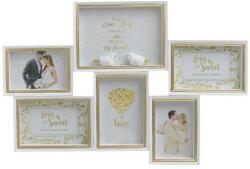 Inart - Grecia Colaj foto 6 sectiuni Love Story 50 cm (3-30-916-0062)