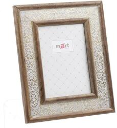 INART Rama foto din lemn si rasina Beige Golden 13 x 18 cm (3-30-831-0030)