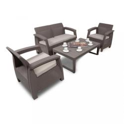 Keter Curver Corfu Lyon II 4+1 szett cappuccino 232296_227644_242911_4_2