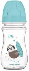 Canpol babies Антиколик шише Canpol - Exotic Animals, 240 ml, синя панда (35/221_blu) - ozone