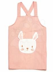 ThreadBear design Șorț pentru copii Iepuraș Rabbit Linen Cotton Apron Threadbear din bumbac pastelat roz de la 3-8 ani (TB4059)