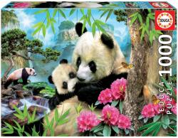 Educa Puzzle Morning panda Educa 1000 piese şi lipici Fix (EDU17995)