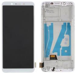 NBA001LCD098717 Oppo A79 fehér LCD kijelző érintővel kerettel előlap (NBA001LCD098717)