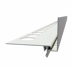 Celox OX RT30 Magas teraszszegély Antracit 30-70 mm magas WPC és térkő vízvető profil erkély balkon terasz 1 szál 2, 5 m teraszszegő függőfolyosó élzáró