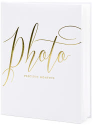 PartyDeco S. r. o Fotóalbum, fehér, arany betükkel, 20x24.5cm, 22 lapos