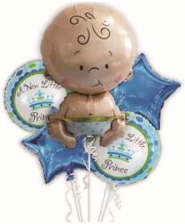 Balloons4party Set 5 baloane bebelus baiat new little prince - articole-petreceri - 29,99 RON