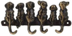 INART Cuier Puppies din fier, culoare aurie, maro (3-70-798-0299)