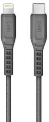Uniq Cablu UNIQ MFI Flex USB-C la Lightning 18W - gri, 1.2 m