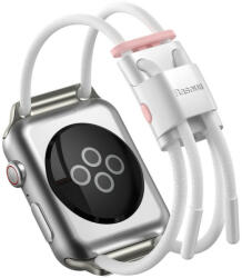Baseus Curea Baseus Let's Go pentru Apple Watch 3/4/5 38 mm / 40 mm (alb și roz) - typec