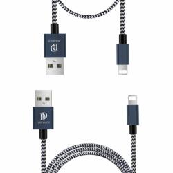 Dux Ducis Set 2 cabluri de date si incarcare Dux Ducis K Two , 1 x Lightning 100 cm 5V 2A si 1 x Lightning 20 cm5 5V 3A , albastru