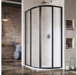 RAVAK Supernova SKCP4 - 80 - zuhanykabin - 195 - (transparent üveg + fekete keret) 3114O302Z1