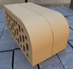  Caramida Klinker Galbena CORSICA cu Colt Rotunjit VF-5 (250x120x65) /buc (CAR-AP-KL-CORSICA-VF-5)