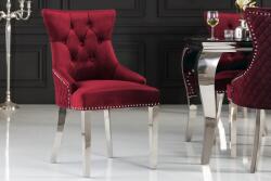 LuxD Design szék Queen Levia fej bársony piros