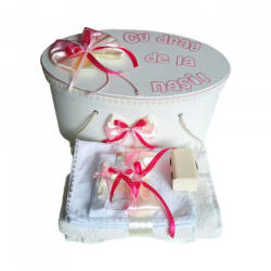 Produs vandut si livrat de S. C. Denikos Creativ S Set cutie trusou personalizata si trusou botez decor fundite si fluturasi, Denikos® 222