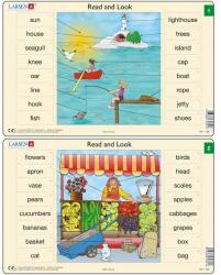 Larsen Set 10 Puzzle-uri Read and Look 1 -10 (EN), 16 piese Larsen LRRA1