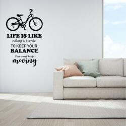  Sticker perete Life is like riding a bicycle