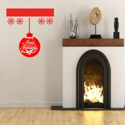  Sticker decorativ Glob Happy Holidays