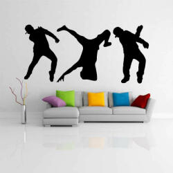  Sticker perete Siluete dansatori hip-hop