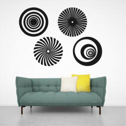  Sticker perete Optical Illusion Circles